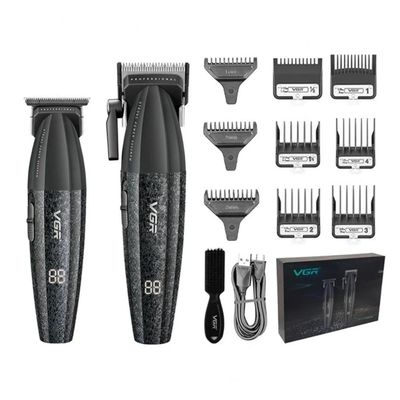Imagen 2 del producto Barber Combo VGR Profesional V640 Clipper y Trimmer 9000RPM