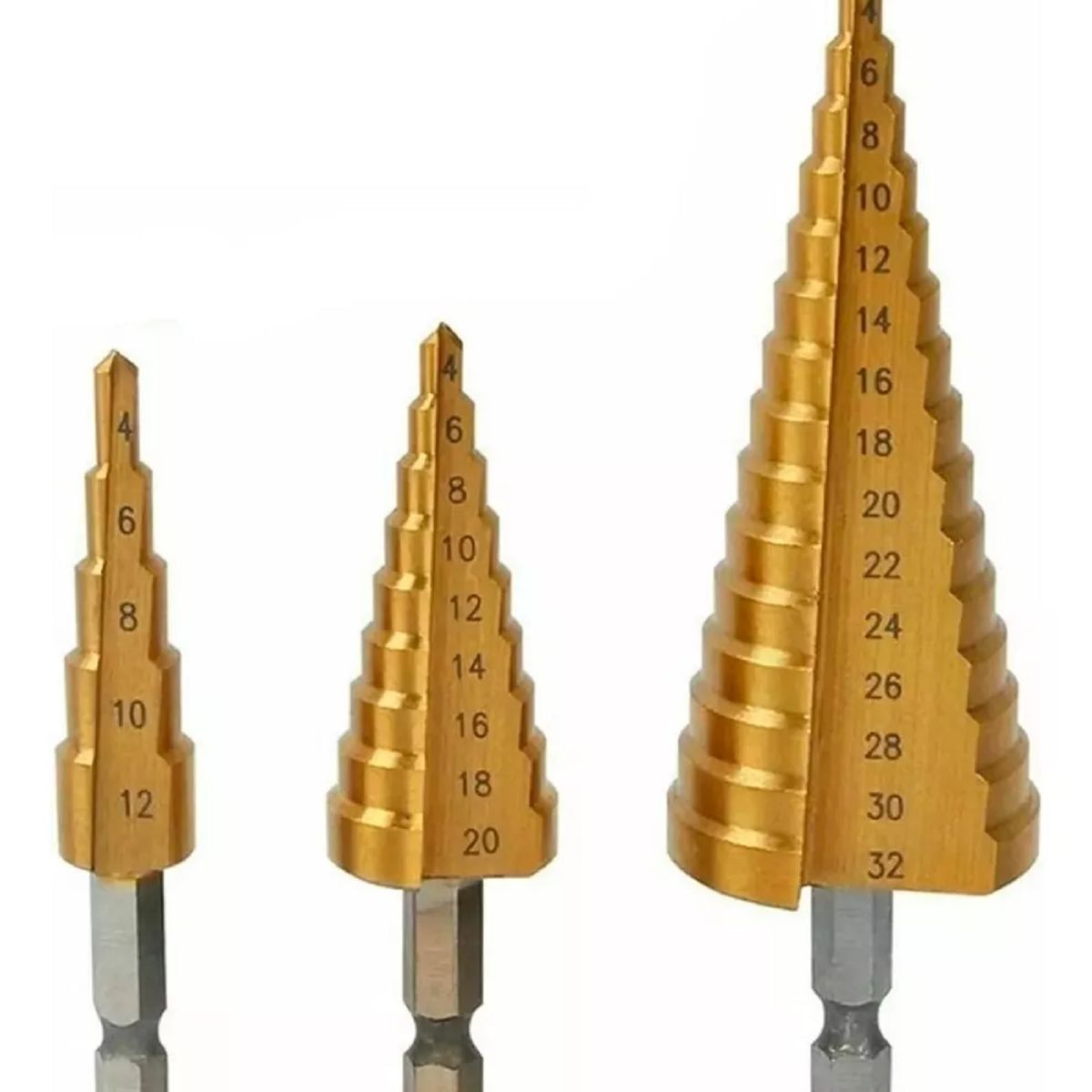 GENERICO - Set Brocas Escalonadas Taladro 4 A 32 Mm