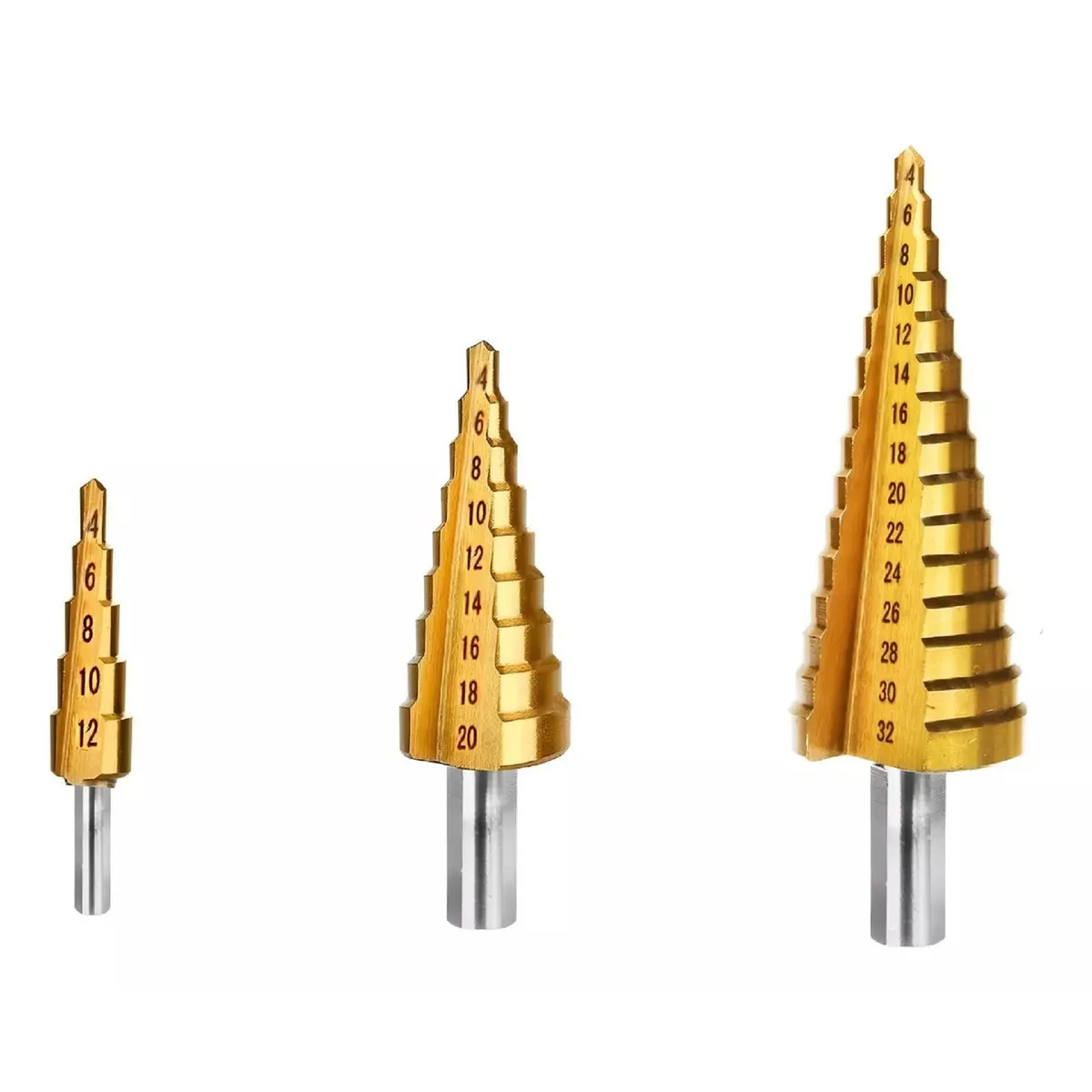 GENERICO - Set Brocas Escalonadas Taladro 4 A 32 Mm