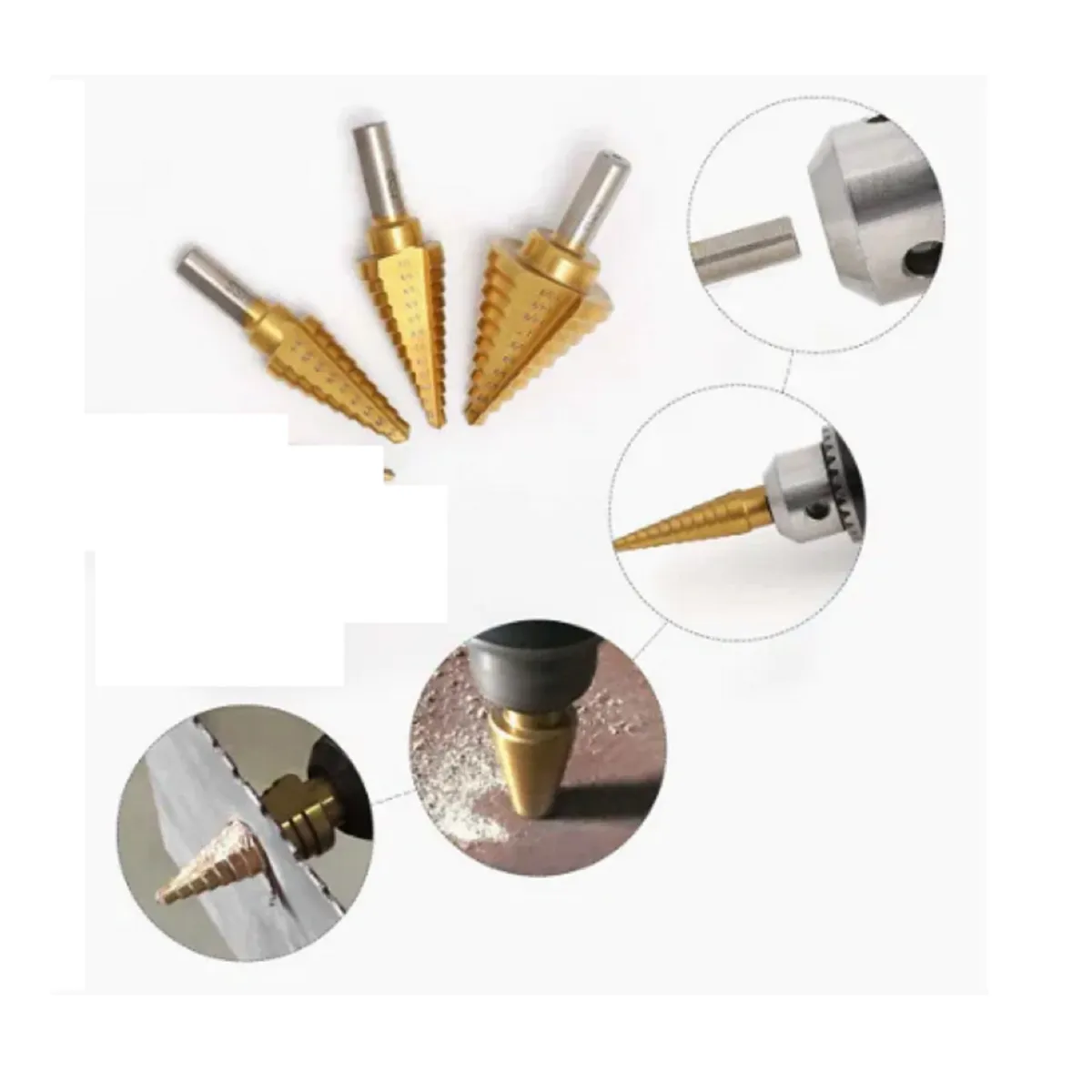 GENERICO - Set Brocas Escalonadas Taladro 4 A 32 Mm