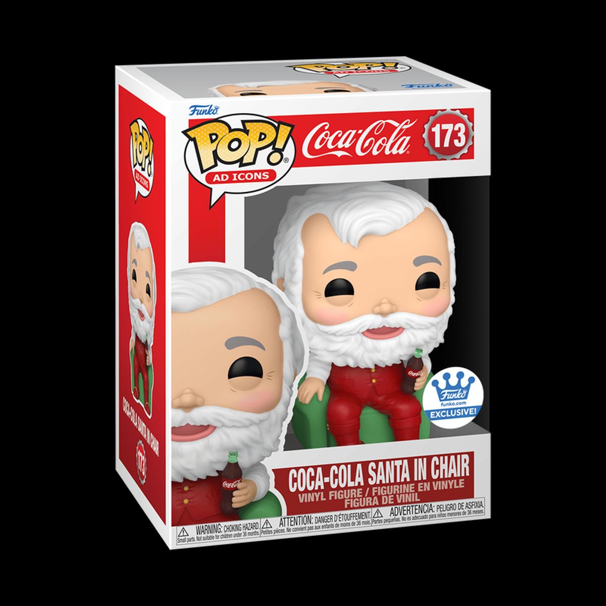 FUNKO - Funko Pop Ad Icons 173 - Coca-Cola Coca-Cola Santa in Chair