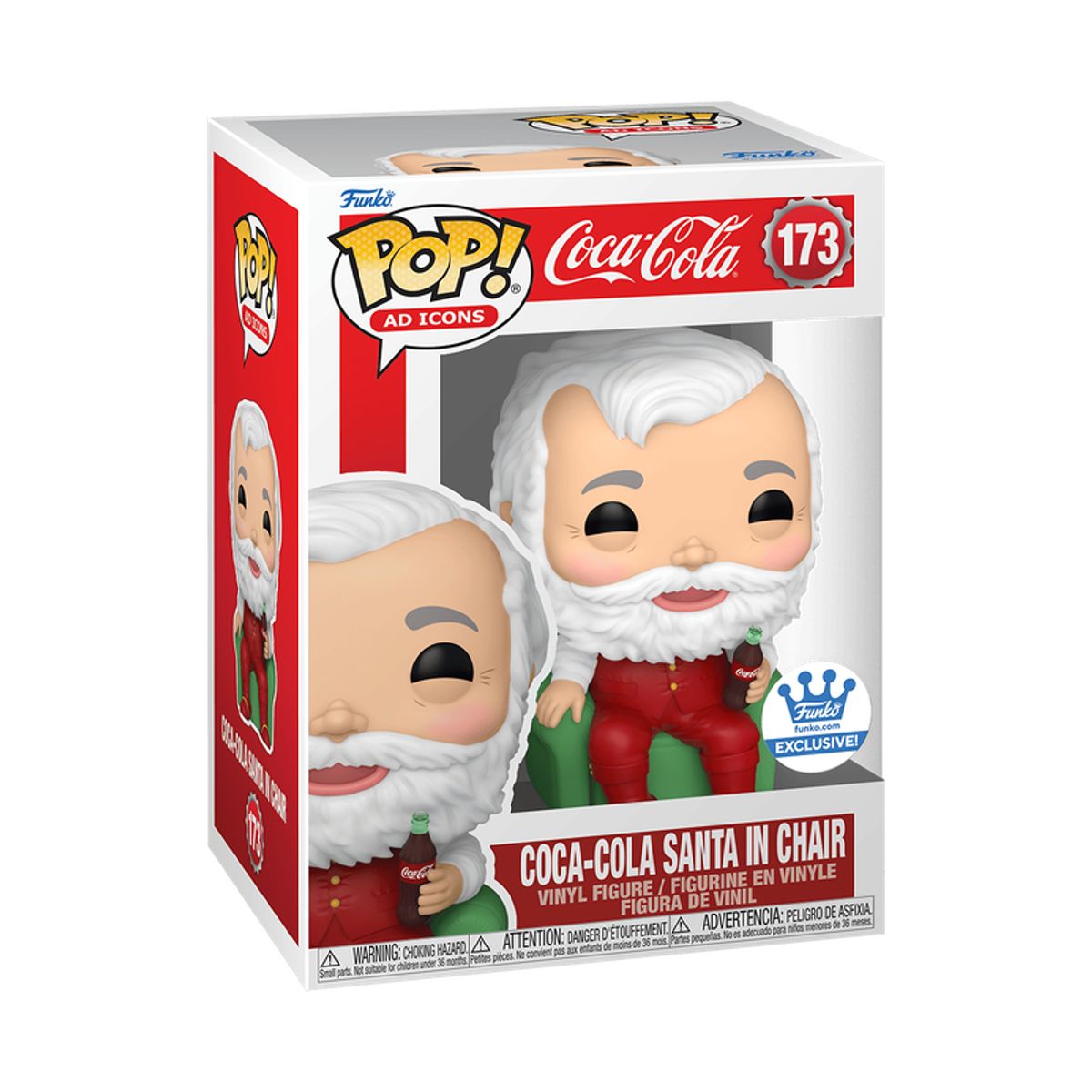 FUNKO - Funko Pop Ad Icons 173 - Coca-Cola Coca-Cola Santa in Chair