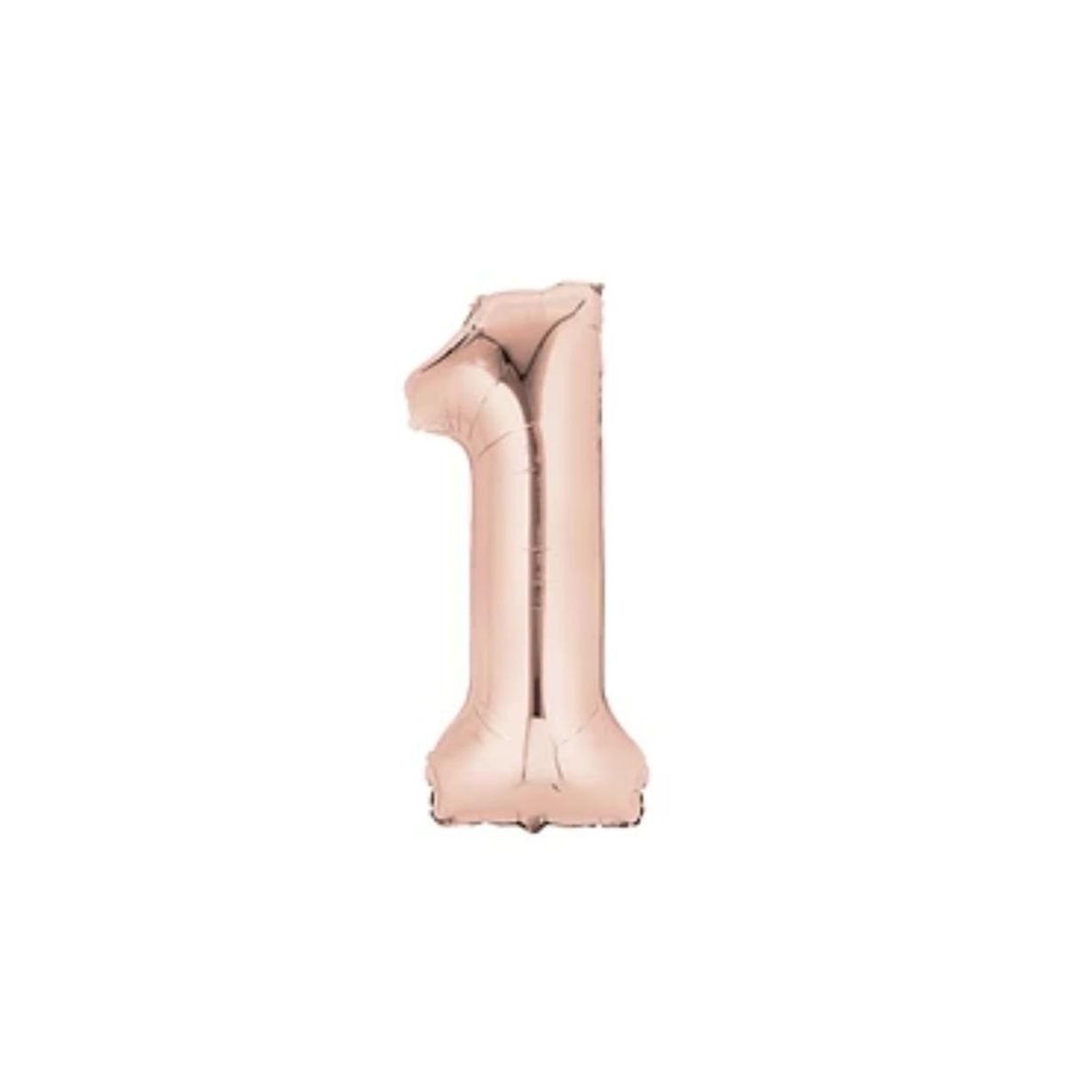 GENERICO - Globo Número 1 Oro Rosa 16 Pulgadas