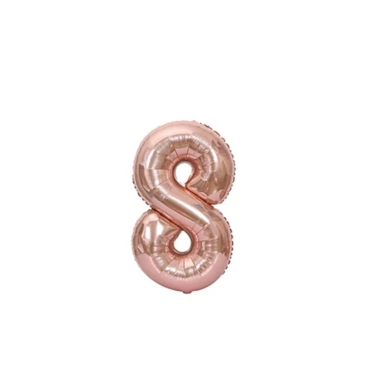 GENERICO - Globo Número 8 Oro Rosa 16 Pulgadas