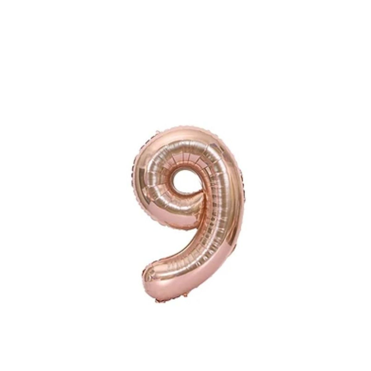 GENERICO - Globo Número 9 Oro Rosa 16 Pulgadas