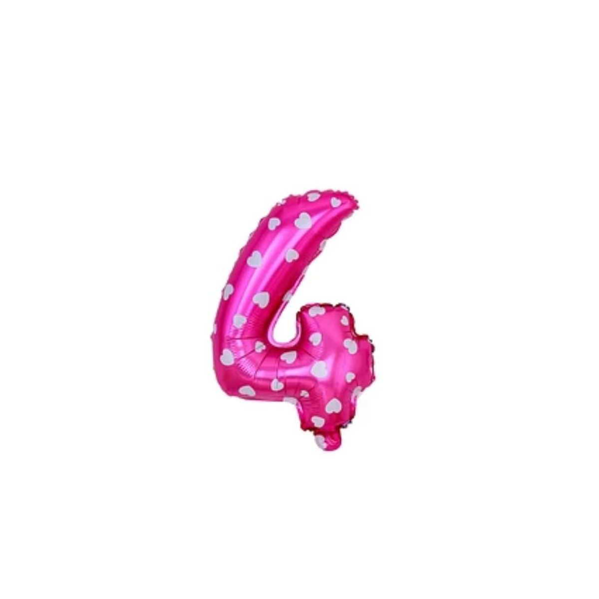 GENERICO - Globo Número 4 Rosa 16 Pulgadas