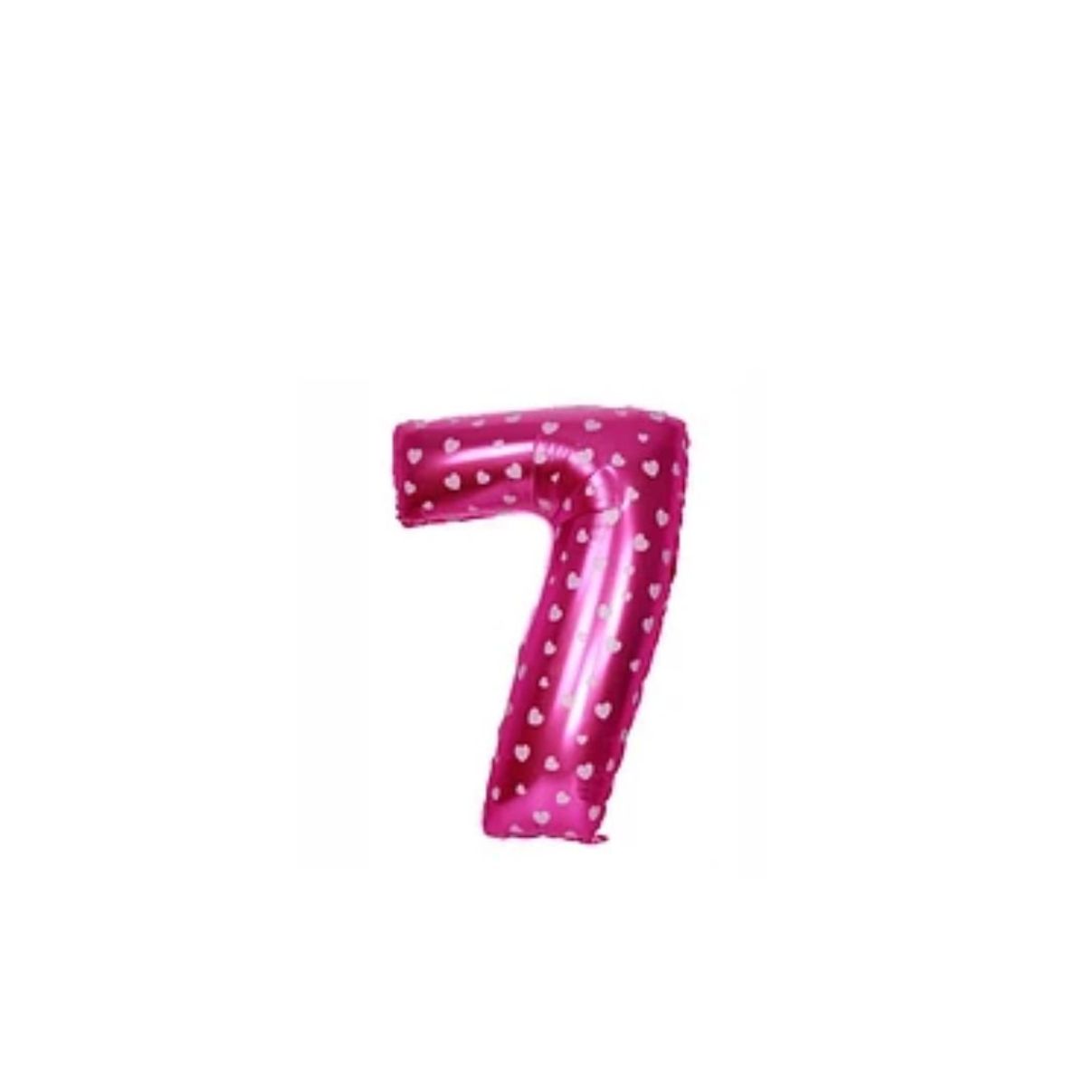 GENERICO - Globo Número 7 Rosa 16 Pulgadas