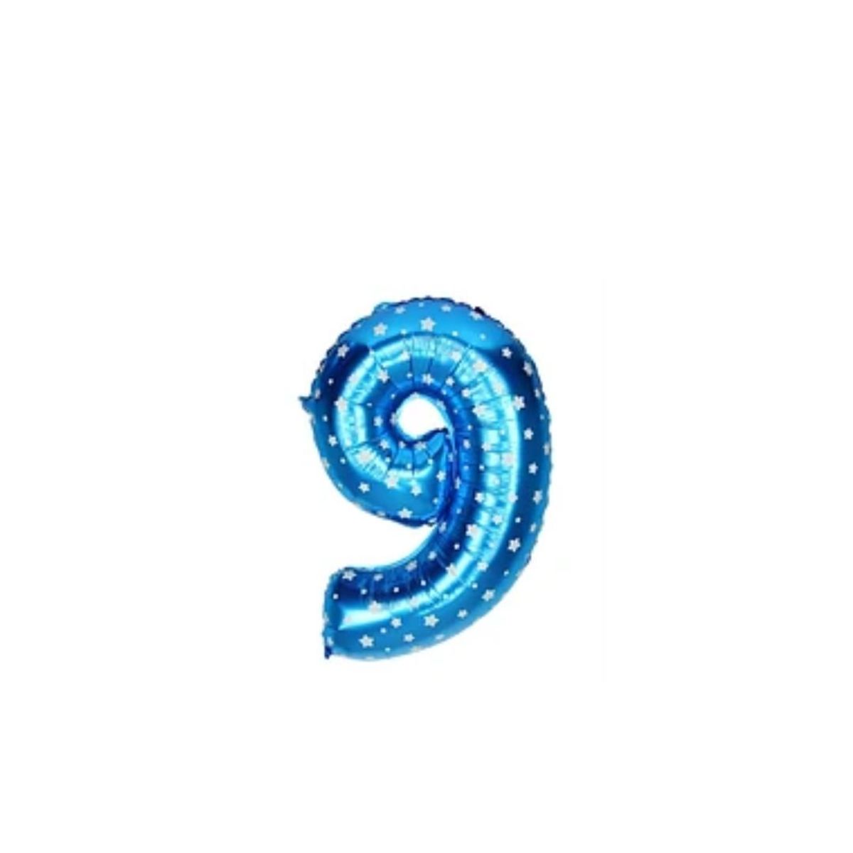 GENERICO - Globo Número 9 Azul 16 Pulgadas