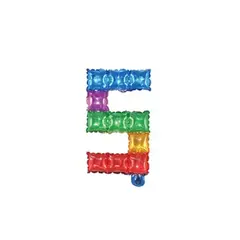 GENERICO - Globo Número 5 Cuadros De Colores 16pulgadas