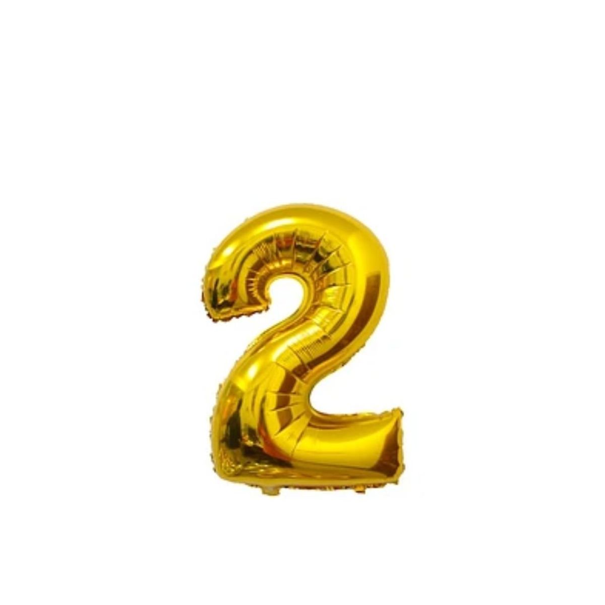 GENERICO - Globo Numero 2 Dorado 30 pulgadas