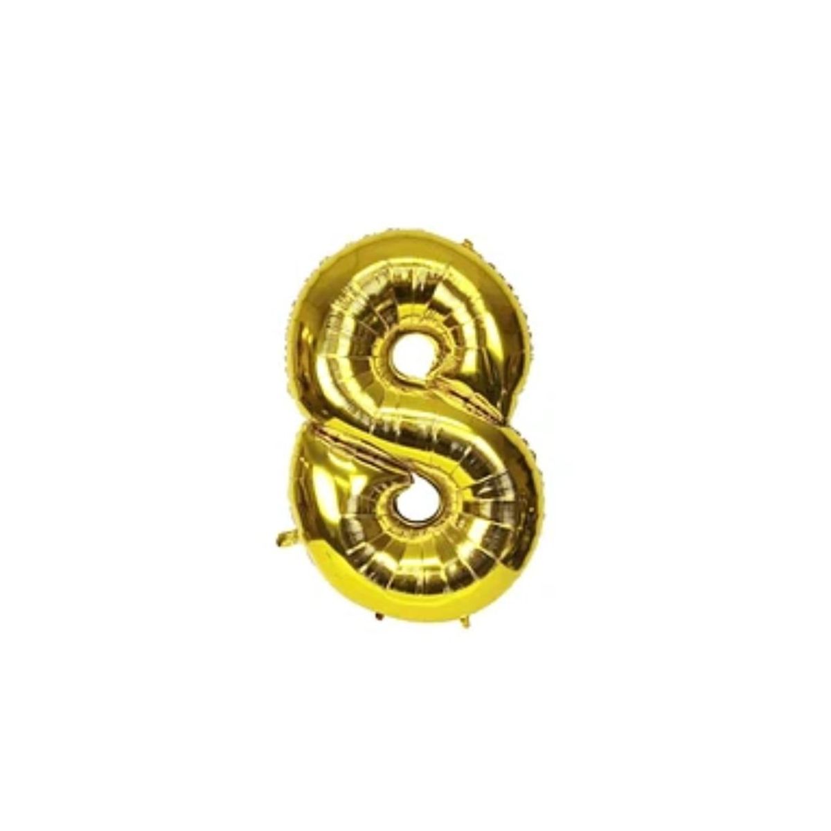 GENERICO - Globo Numero 8 Dorado 30 pulgadas