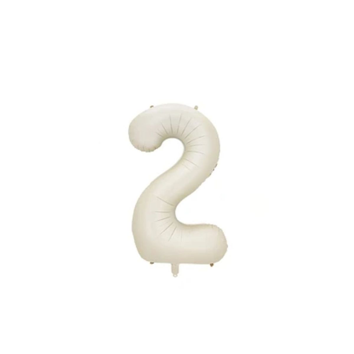 GENERICO - Globo Numero 2 Beige 32 pulgadas