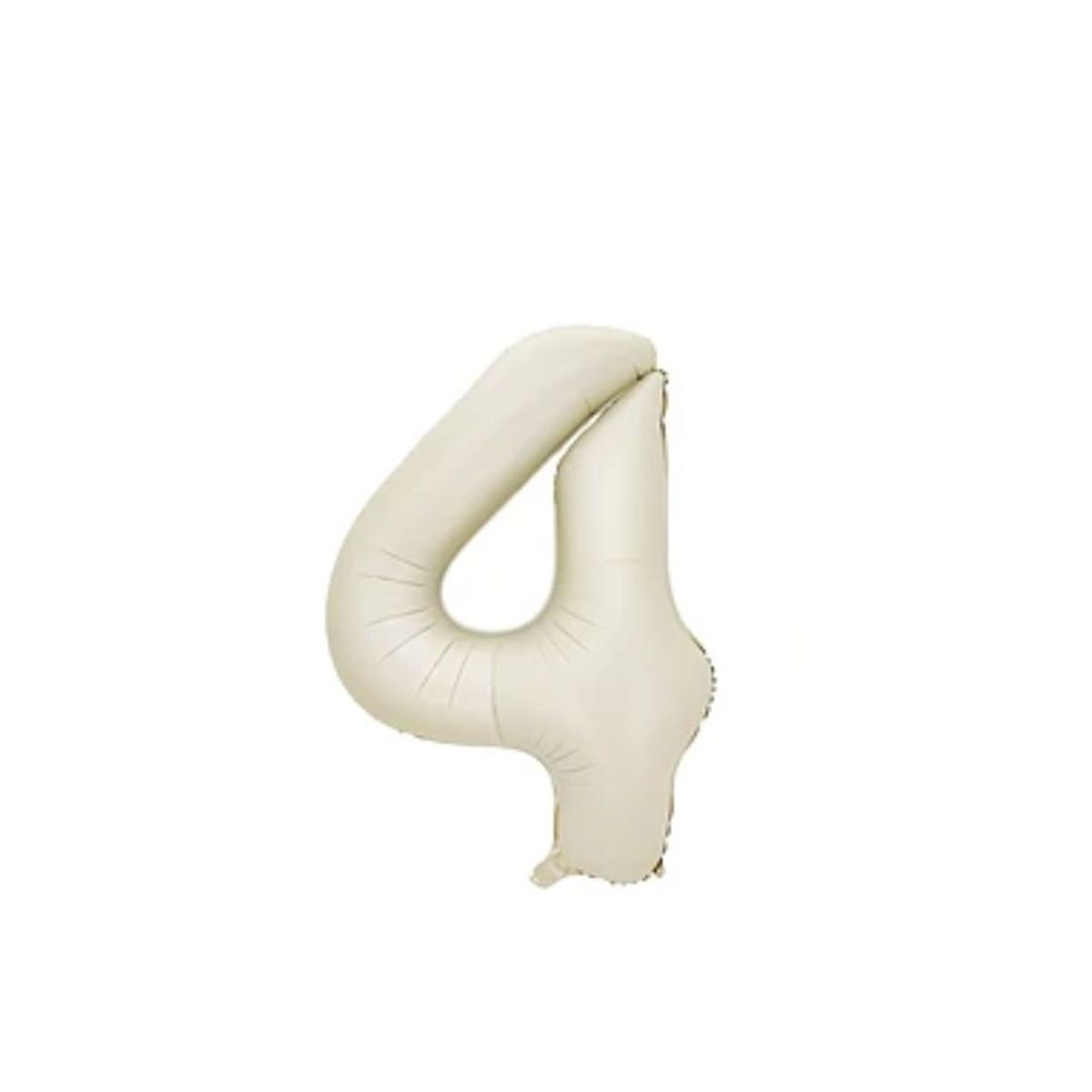 GENERICO - Globo Numero 4 Beige 32 pulgadas