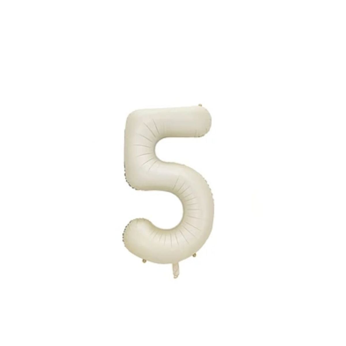 GENERICO - Globo Numero 5 Beige 32 pulgadas