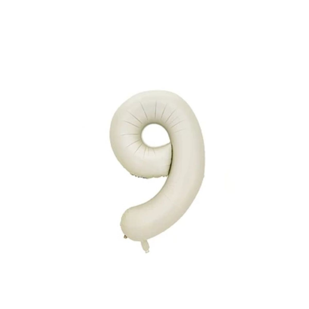 GENERICO - Globo Numero 9 Beige 32 pulgadas