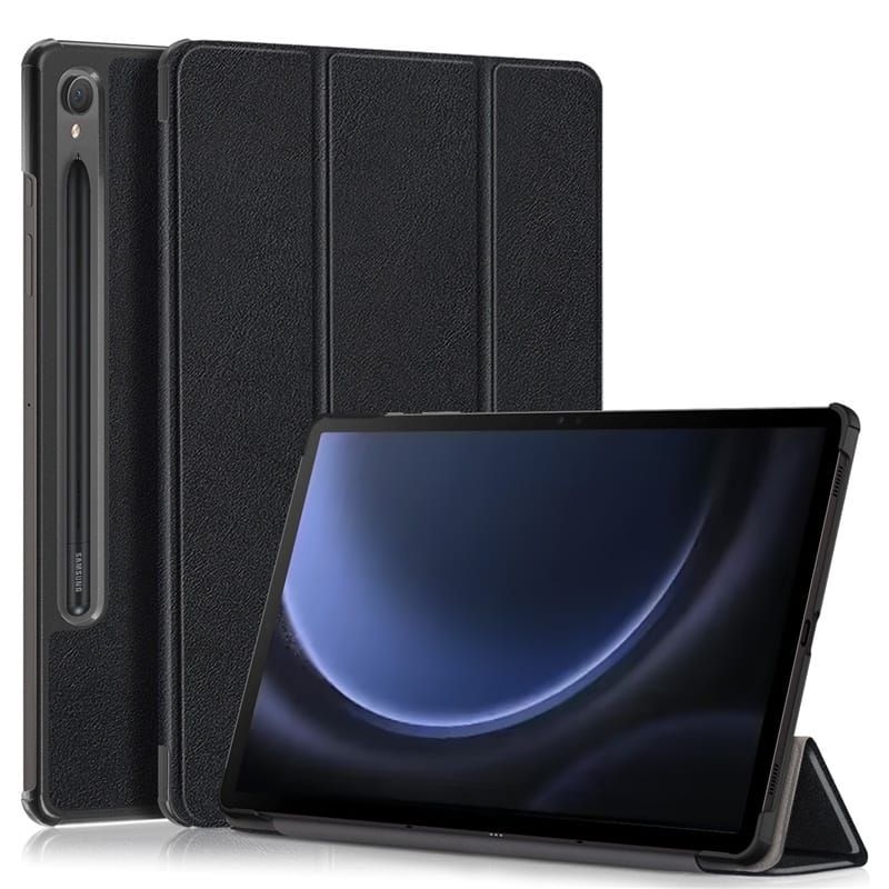 GENERICO - Funda Inteligente compatible con Samsung Galaxy Tab S9 FE Negro