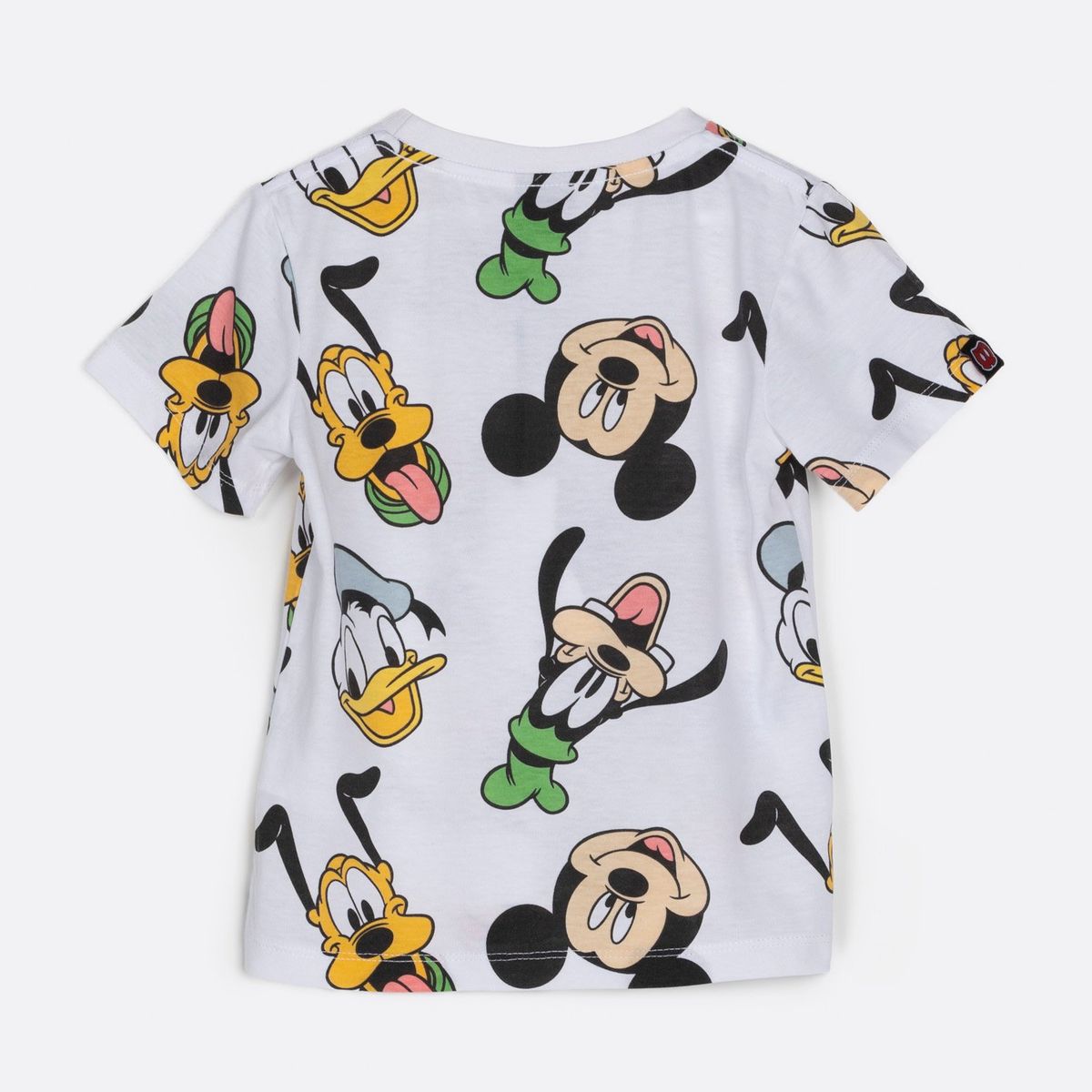 DISNEY - Polera Manga Corta Niño Rotativo Mickey Blanco Disney