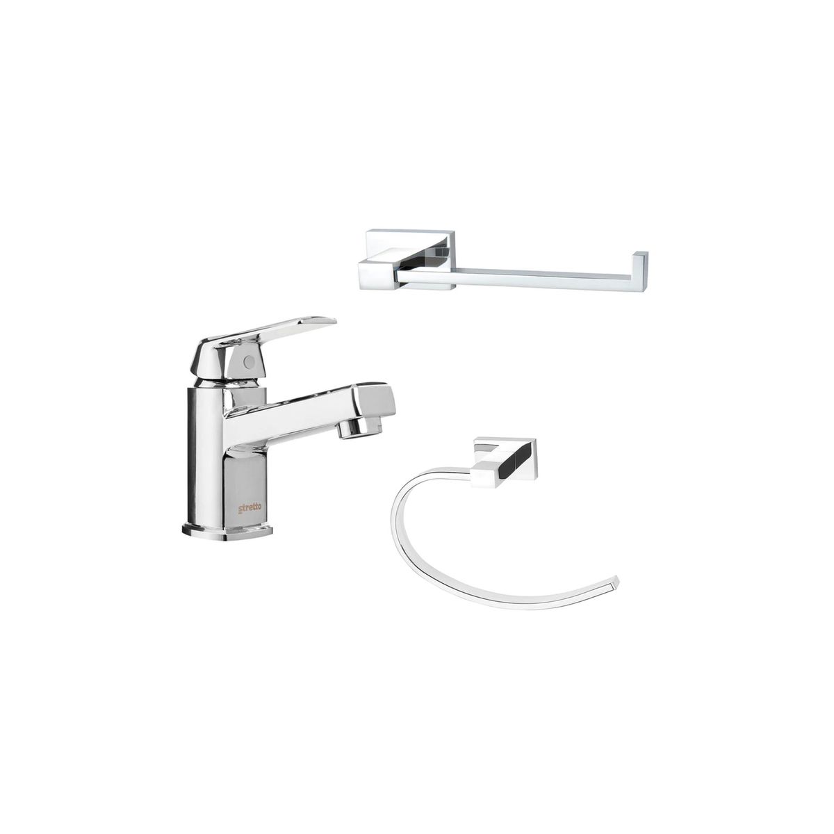 STRETTO - Pack Baño Valencia - Grifería + Accesorios