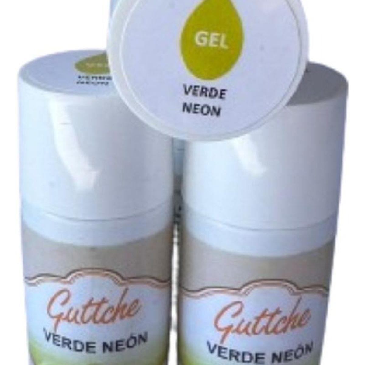 GENERICO - Colorante Gel Gotas Verde Neon Comestoble Guttche 20g