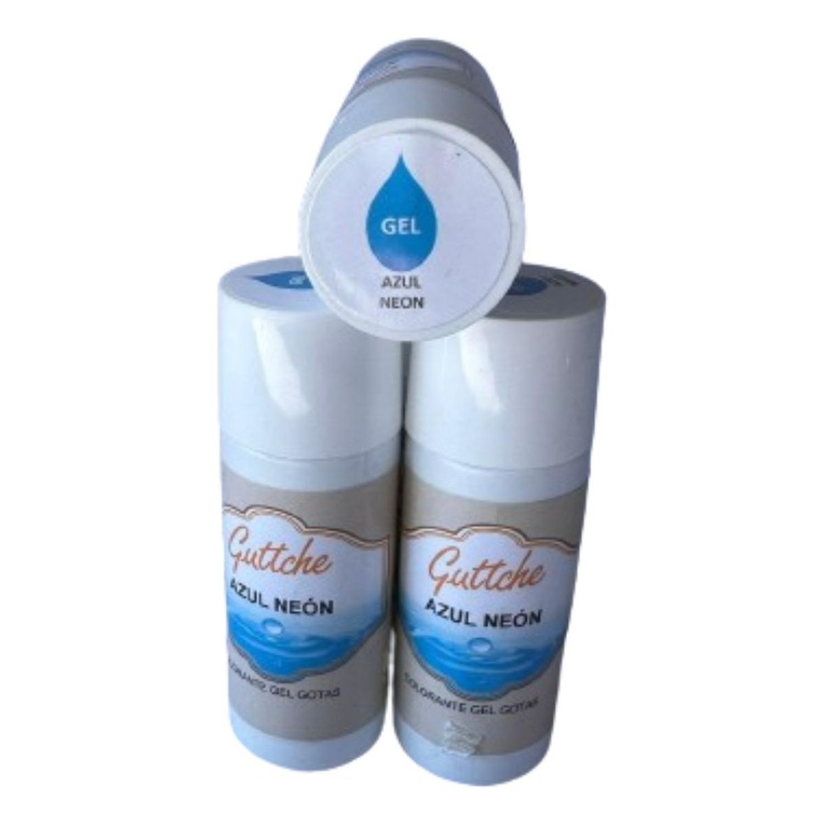 GENERICO - Colorante Gel Gotas Azul Neon Comestible Guttche 20g