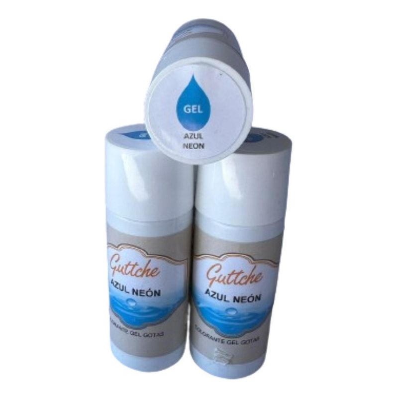 GENERICO - Colorante Gel En Gotas Azul Neon Guttche 20gr