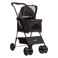Coche Mascotas Plegable Easy Perro Gato Negro BeePet