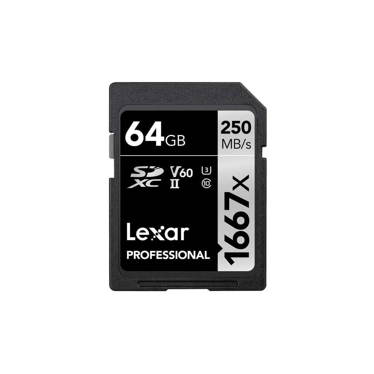 GENERICO - TARJETA SD LEXAR PROFESSIONAL 1667X 64GB SDXC UHSII