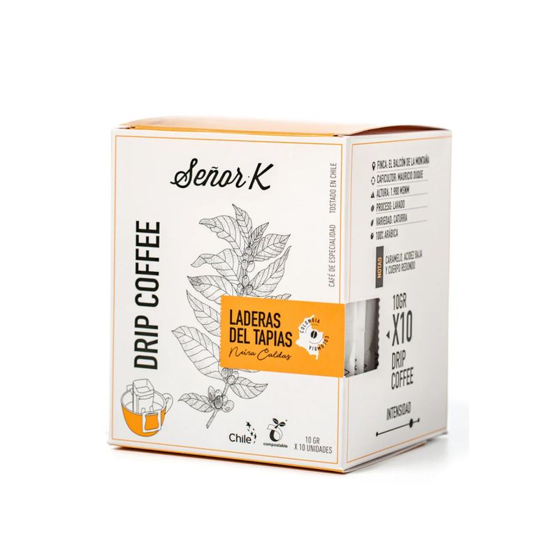 CAFE SEÑOR K - Drip Coffee Laderas del Tapias X10 café Señor K - Naranjo