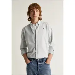 SCALPERS - Camisa Calavera Cuello Botones Khaki