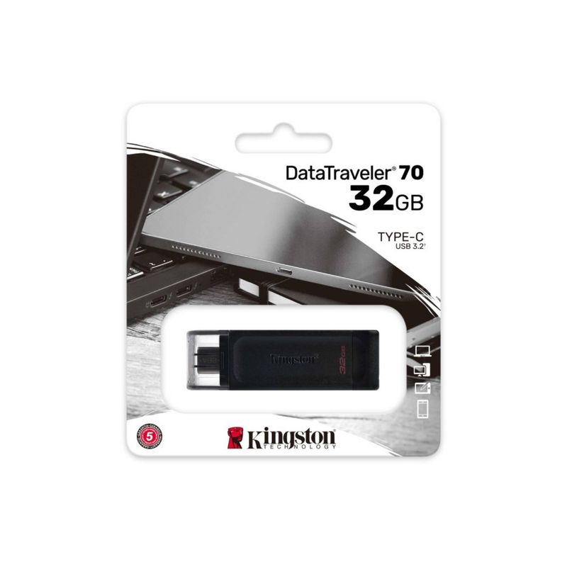 KINGSTON - Pendrive Tipo C 3.2 32GB Data Traveler 70 DT70