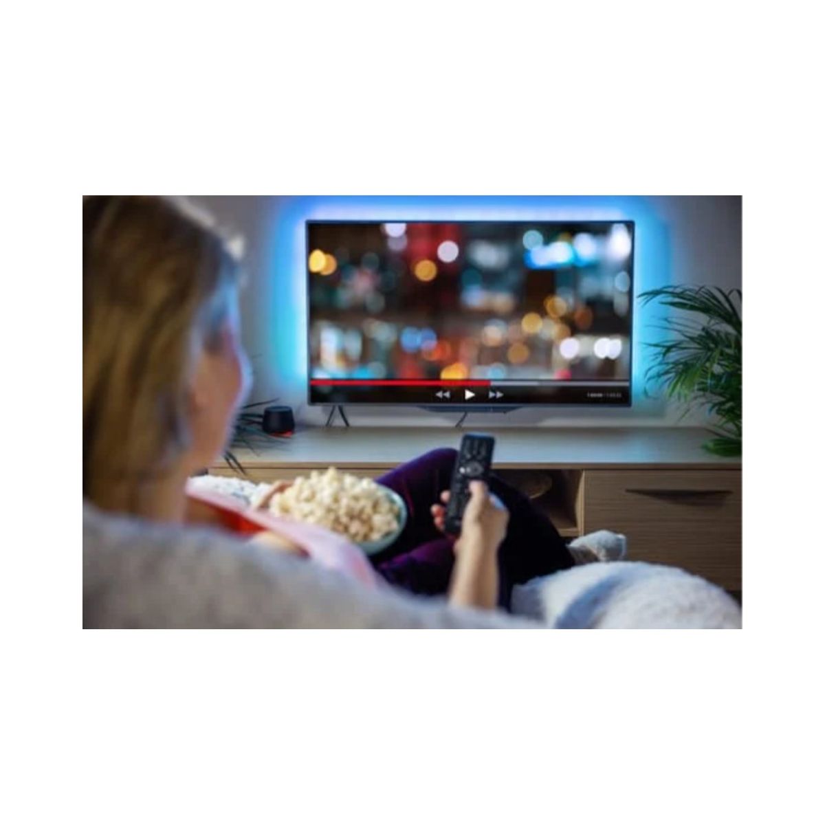 GENERICO - Control Remoto Compatible Televisor Samsung Smart Tv + Pilas