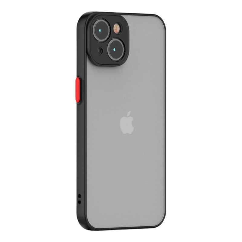 GENERICO - Carcasa S Transparente Para iPhone 15 + Lamina Vidrio - Verde - Negro
