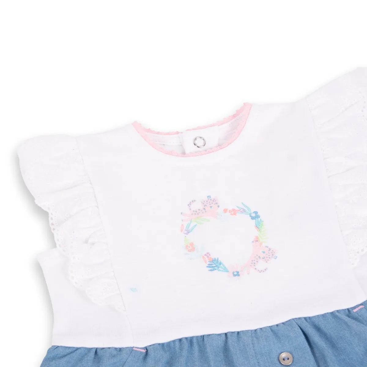PILLIN - Mameluco Bebé Niña Denim Pillin PILLIN