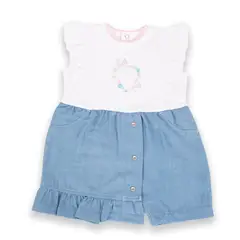 PILLIN - Mameluco Bebé Niña Denim