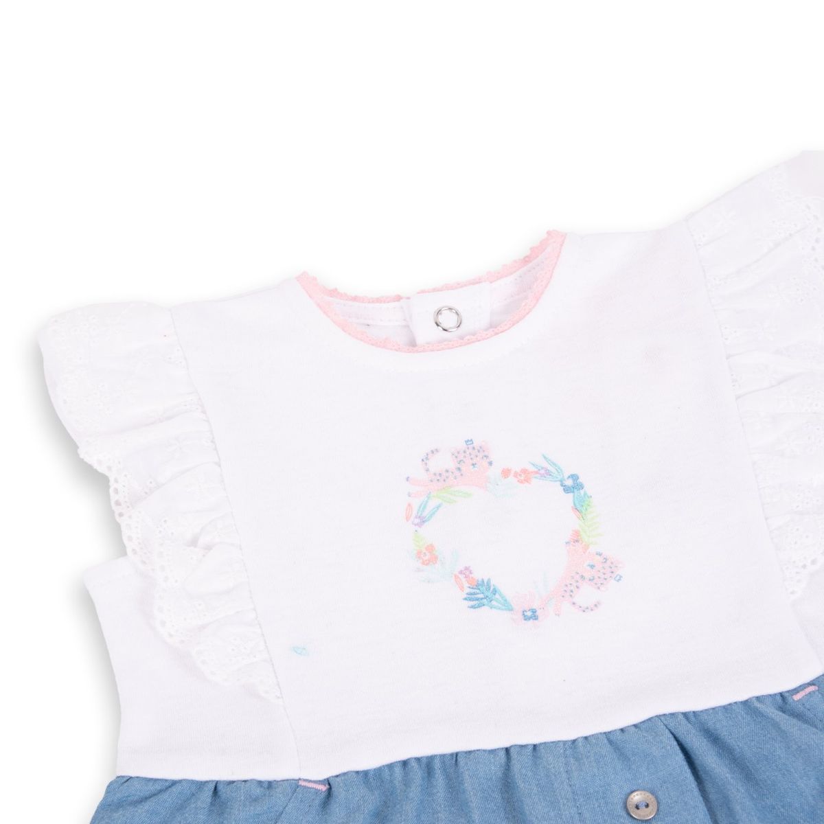 PILLIN - Mameluco Bebé Niña Denim Pillin PILLIN