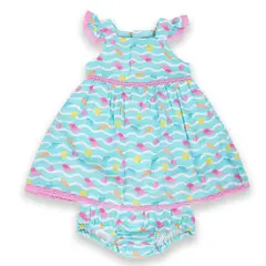 PILLIN - Vestido Bebé Niña Celeste - Celeste