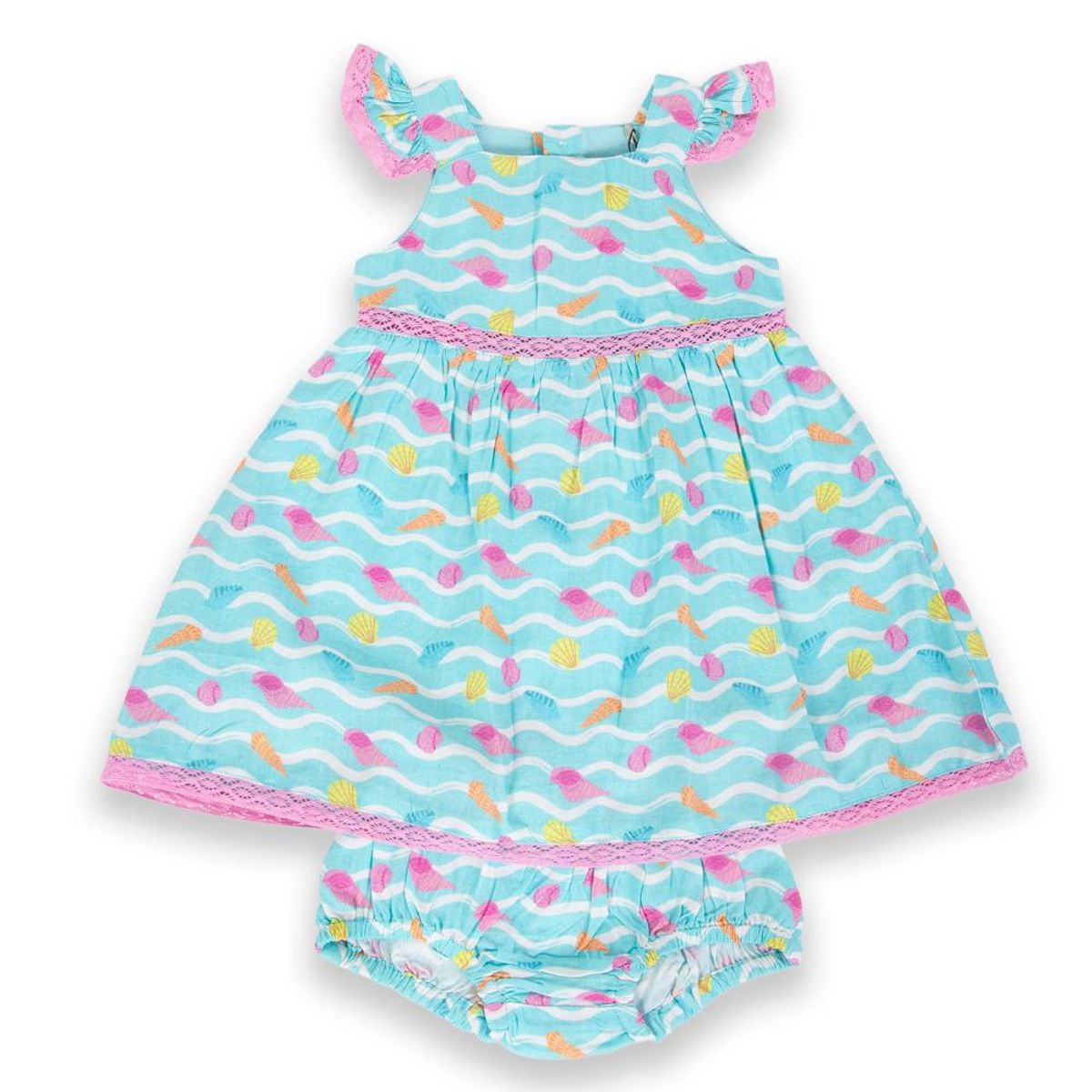 PILLIN - Vestido Bebé Niña Celeste Pillin - Celeste