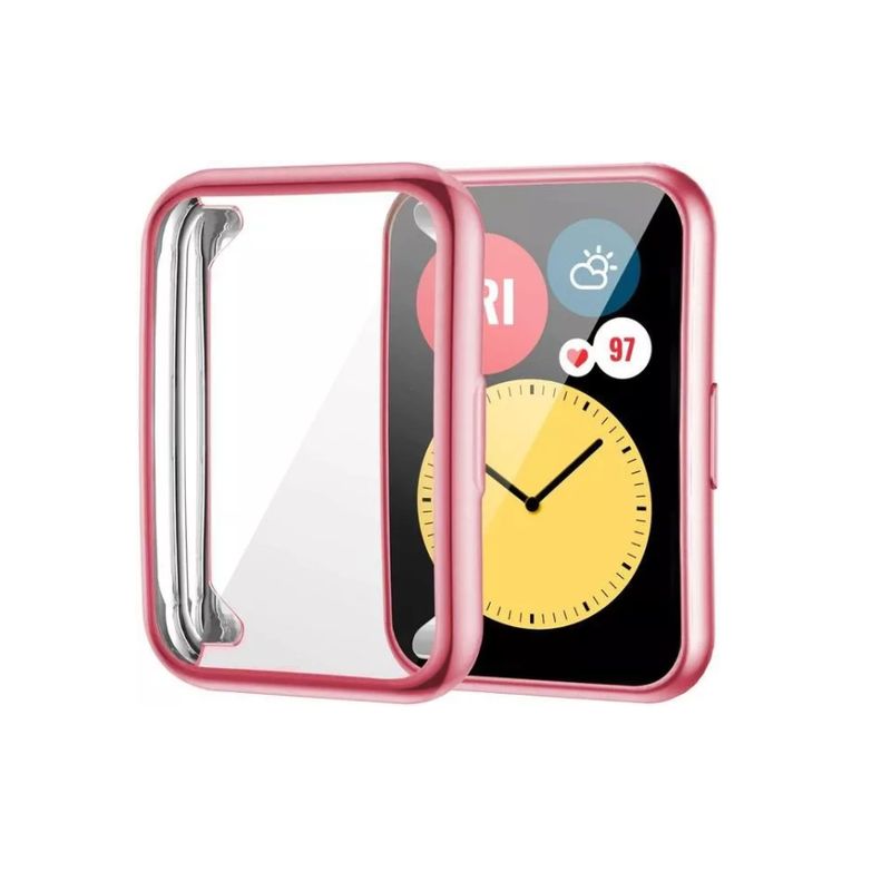GENERICO - Funda - Carcasa De Pantalla Para Huawei Watch Fit 2-ROSA
