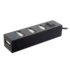 PHILCO - Hub USB 2.0 4 Puertos USB Negro