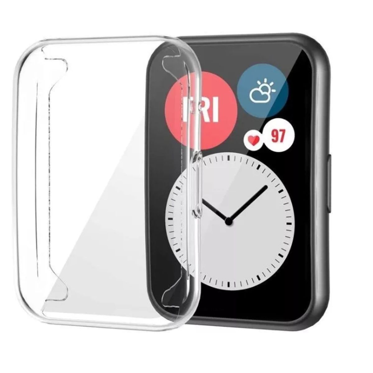 GENERICO - Funda - Carcasa De Pantalla Para Huawei Watch Fit 2-TRANSP