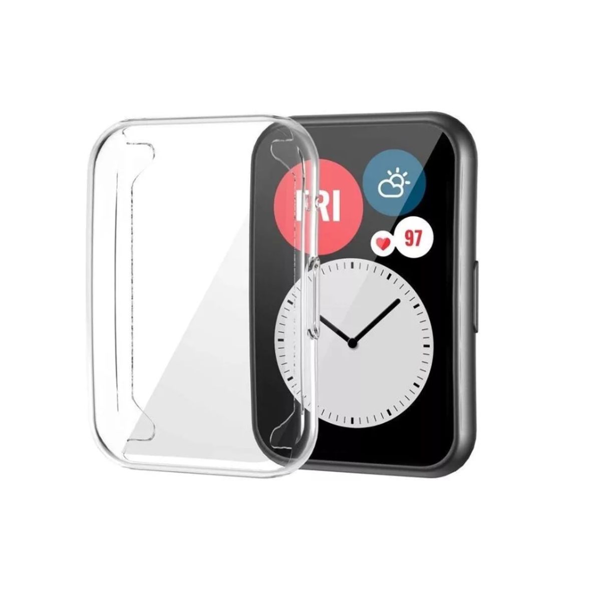 GENERICO - Funda - Carcasa De Pantalla Para Huawei Watch Fit 2-TRANSP