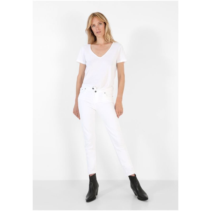 SCALPERS - Polera Calavera Trasera White