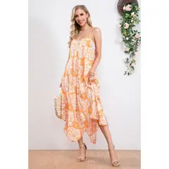 LIKE SHOP - Vestido Largo Asimétrico Verano Salida Playa 294