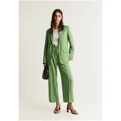 SCALPERS - Pantalón Tejido Jacquard Green