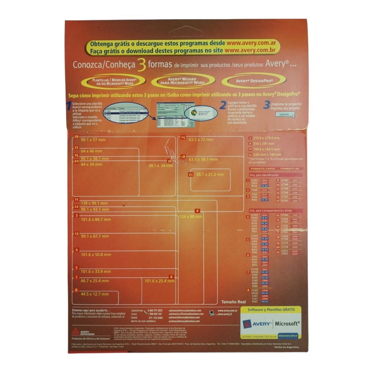 GENERICO - 300 ETIQUETAS 667X254 MM INKLASER AUTOADHESIVA AVERY 15160 - 10HJS CARTA BLANCO