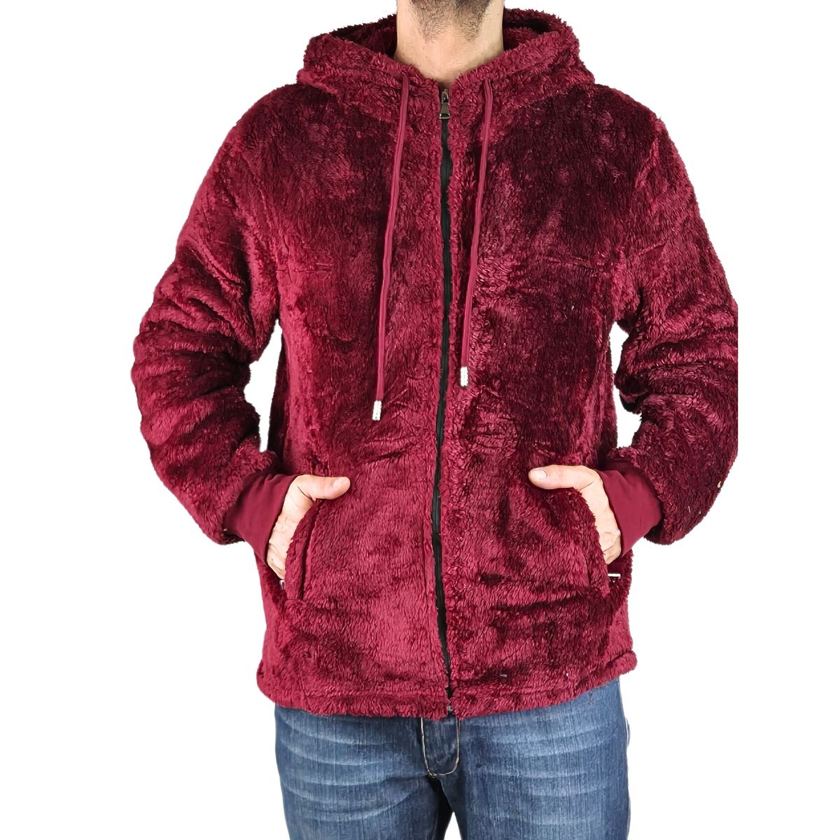 LIKE SHOP - Polerón Peludo Canguro Hombre Premium 251