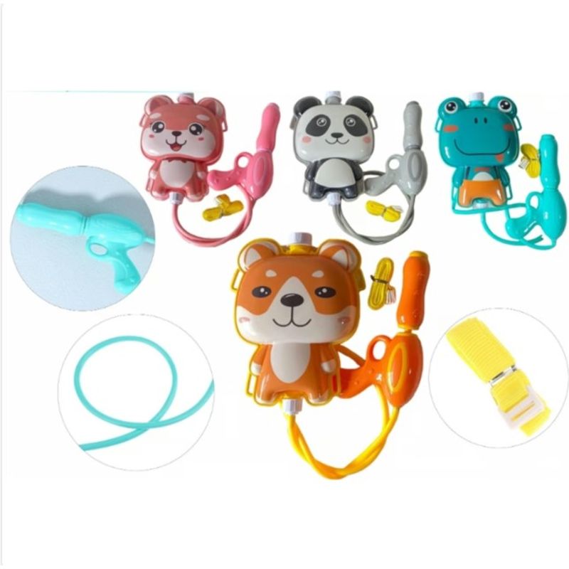 GENERICO - Mochila Con Pistola De Agua Diseño Oso Panda
