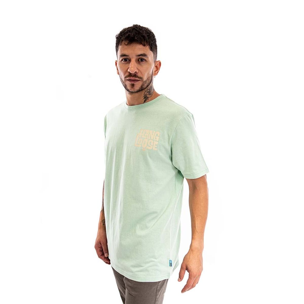 HANG LOOSE - Polera Hombre Verde Summer Hang Loose