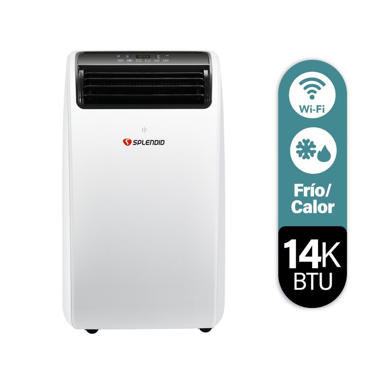 SPLENDID Aire acondicionado portátil 14000 BTU Wi Fi