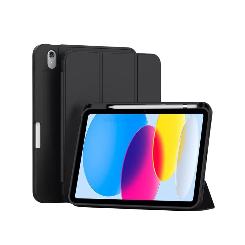 GENERICO - Funda Smart Cover Para iPad 10ma Generación 10.9 2022 - Negro